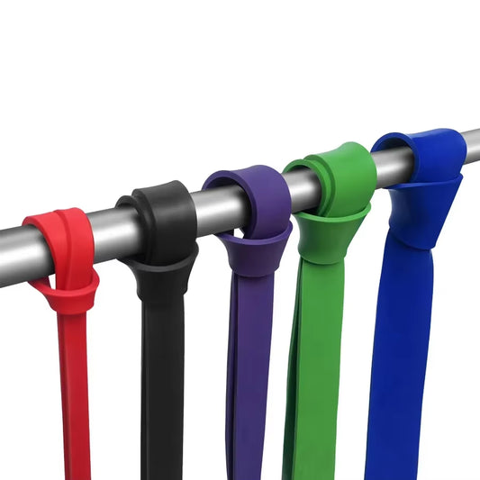 Heavy-Duty Latex Resistance Bands for Pull-Up Assistance and Pilates Workouts - Ideal for Home Gym Fitness and Body Shaping