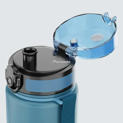 0.5/1 Liter Large Capacity Sports Water Bottle Leak Proof Colorful Plastic Cup Drinking Outdoor Travel Portable Gym Fitness Jugs